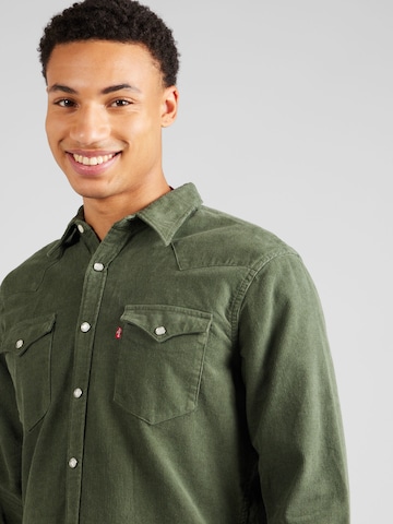 žalia LEVI'S ® Standartinis modelis Marškiniai 'Barstow Western'