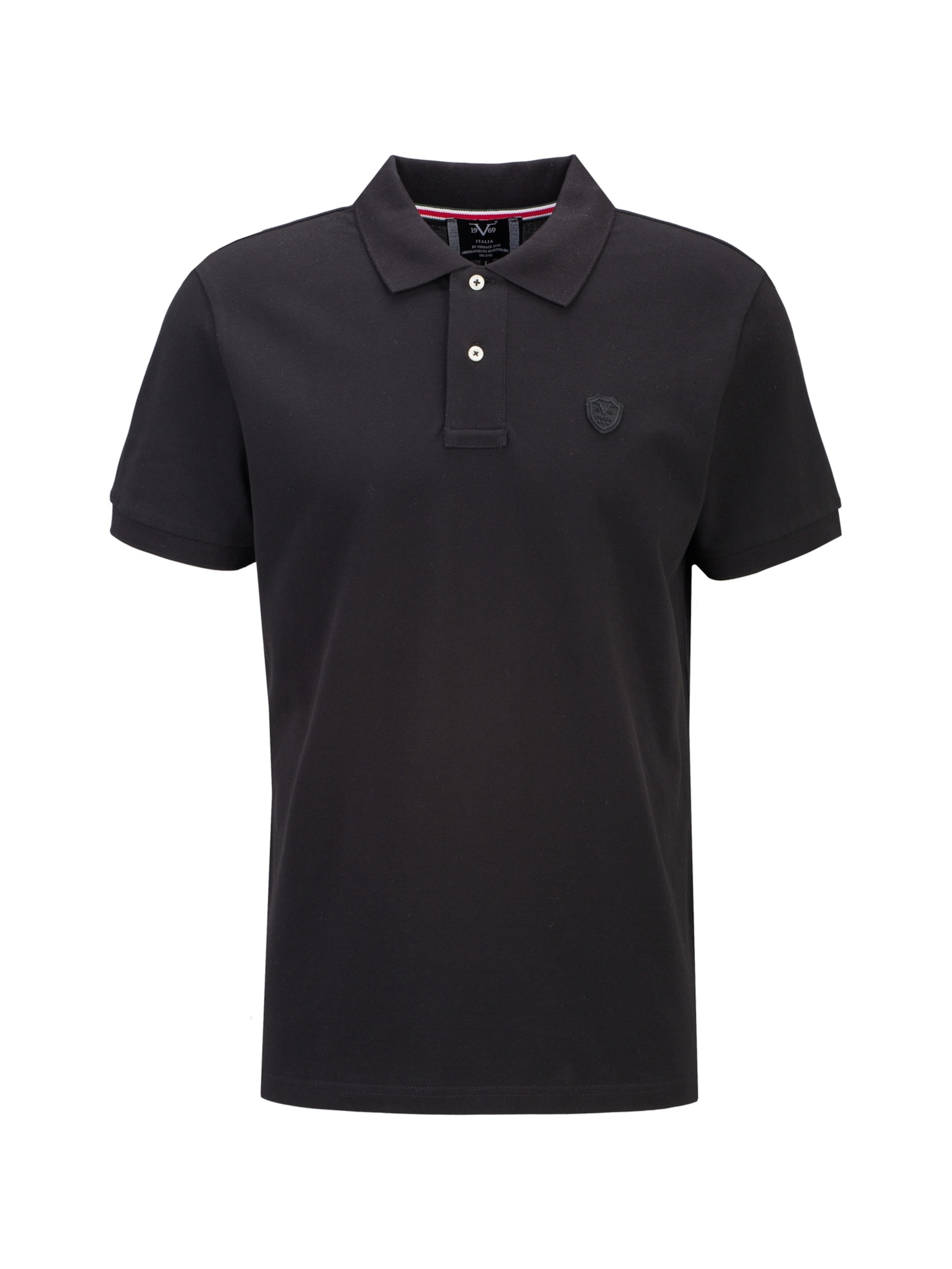 19V69 ITALIA Shirt 'Emilio' in Black: front