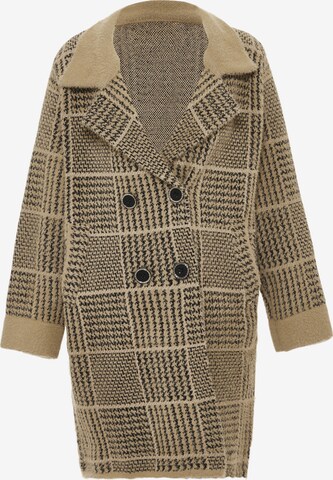 ALARY Knit Cardigan in Beige: front