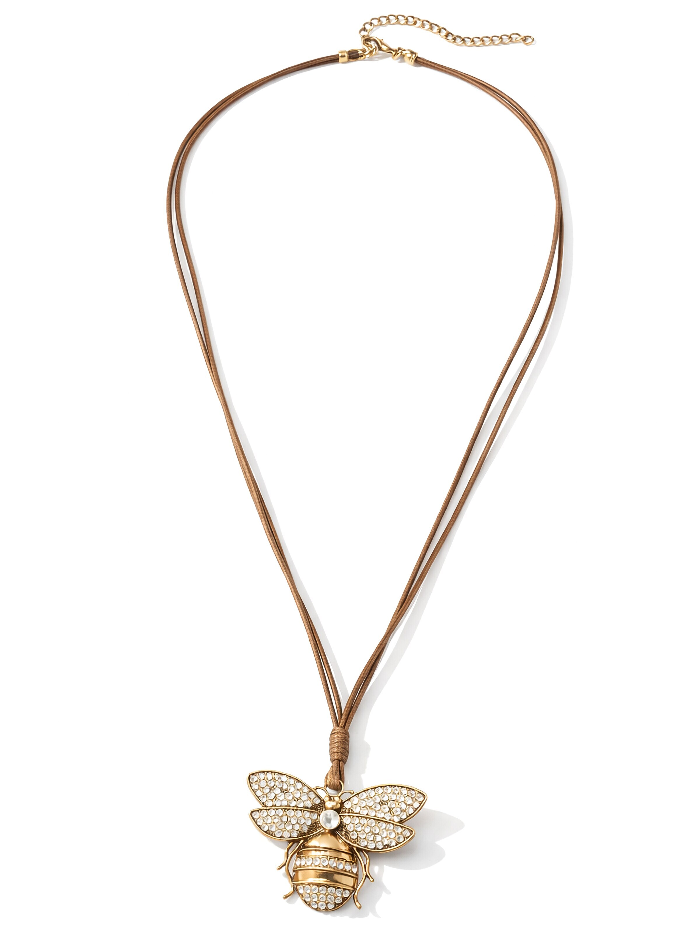 COLLEZIONE ALESSANDRO Necklace 'Kassandri' in Brown: front