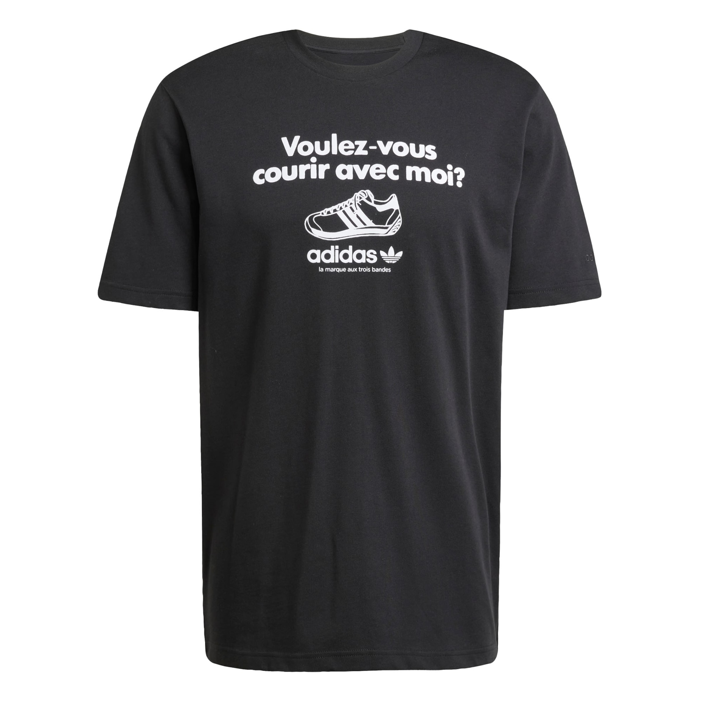 ADIDAS ORIGINALS Тениска 'Graphic' в черно: отпред