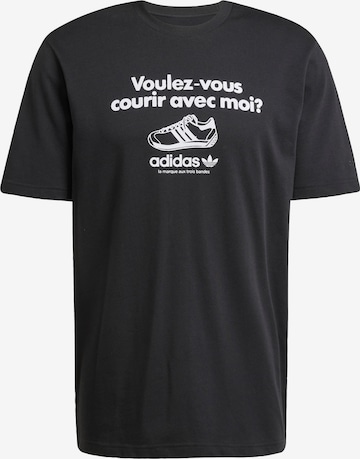 ADIDAS ORIGINALS Shirt 'Graphic' in Black: front
