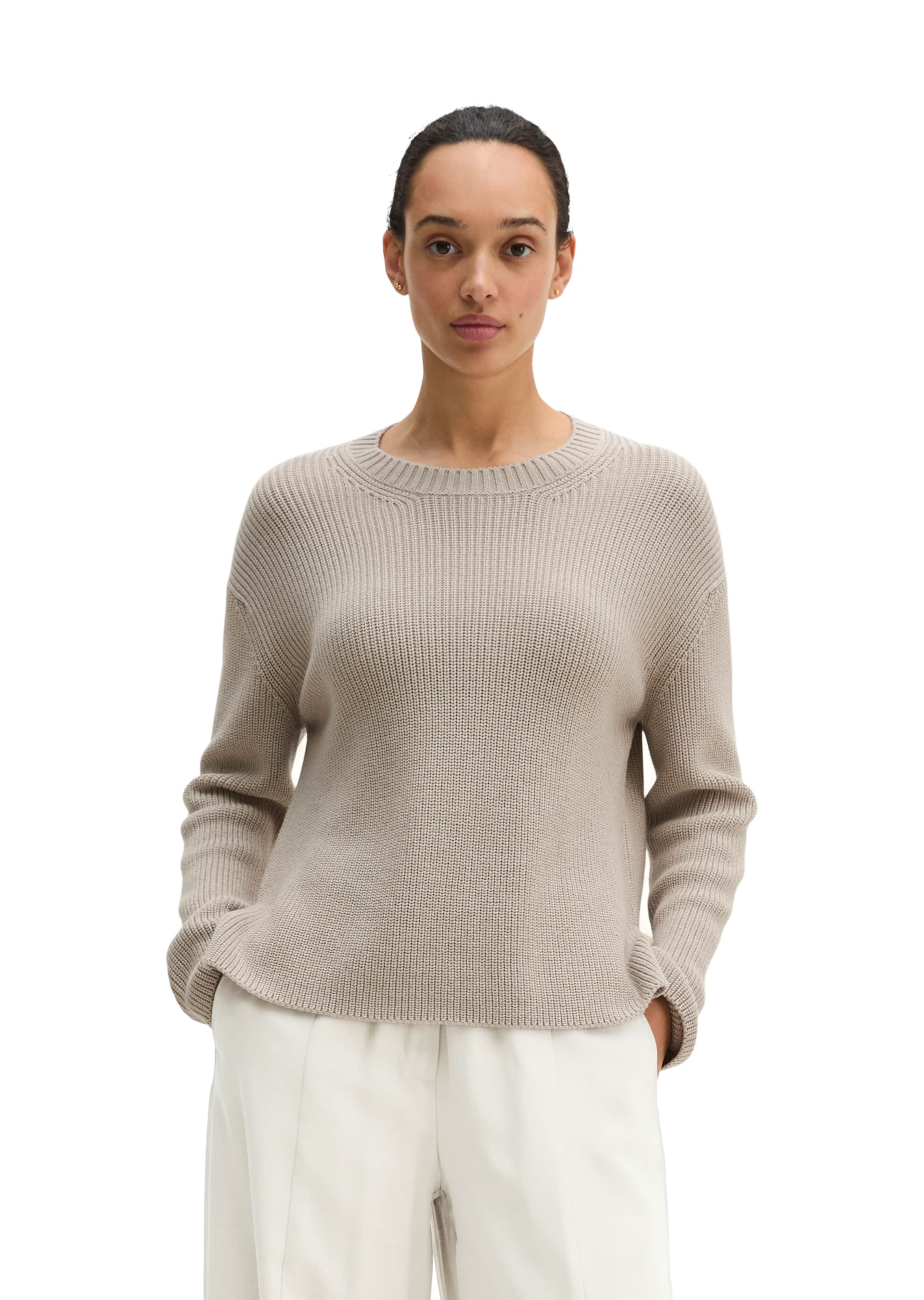 Pull-over Marc O'Polo en blanc : devant