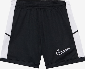 NIKE Regular Sports trousers in Black: front