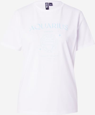 PIECES Тениска 'FAST' в аквамарин / бяло, Преглед на продукта