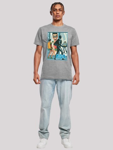 T-Shirt 'DC Comis Superhelden Batman TV Serie Dynamic Duo' F4NT4STIC en gris