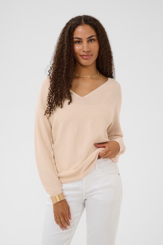 Cream Trui 'Sillar' in Roze: voorkant