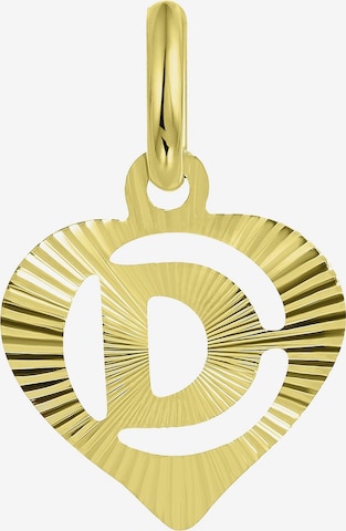 Lucardi Pendant 'Buchstabe' in Gold: front