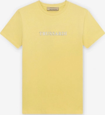 T-Shirt Trussardi en jaune : devant