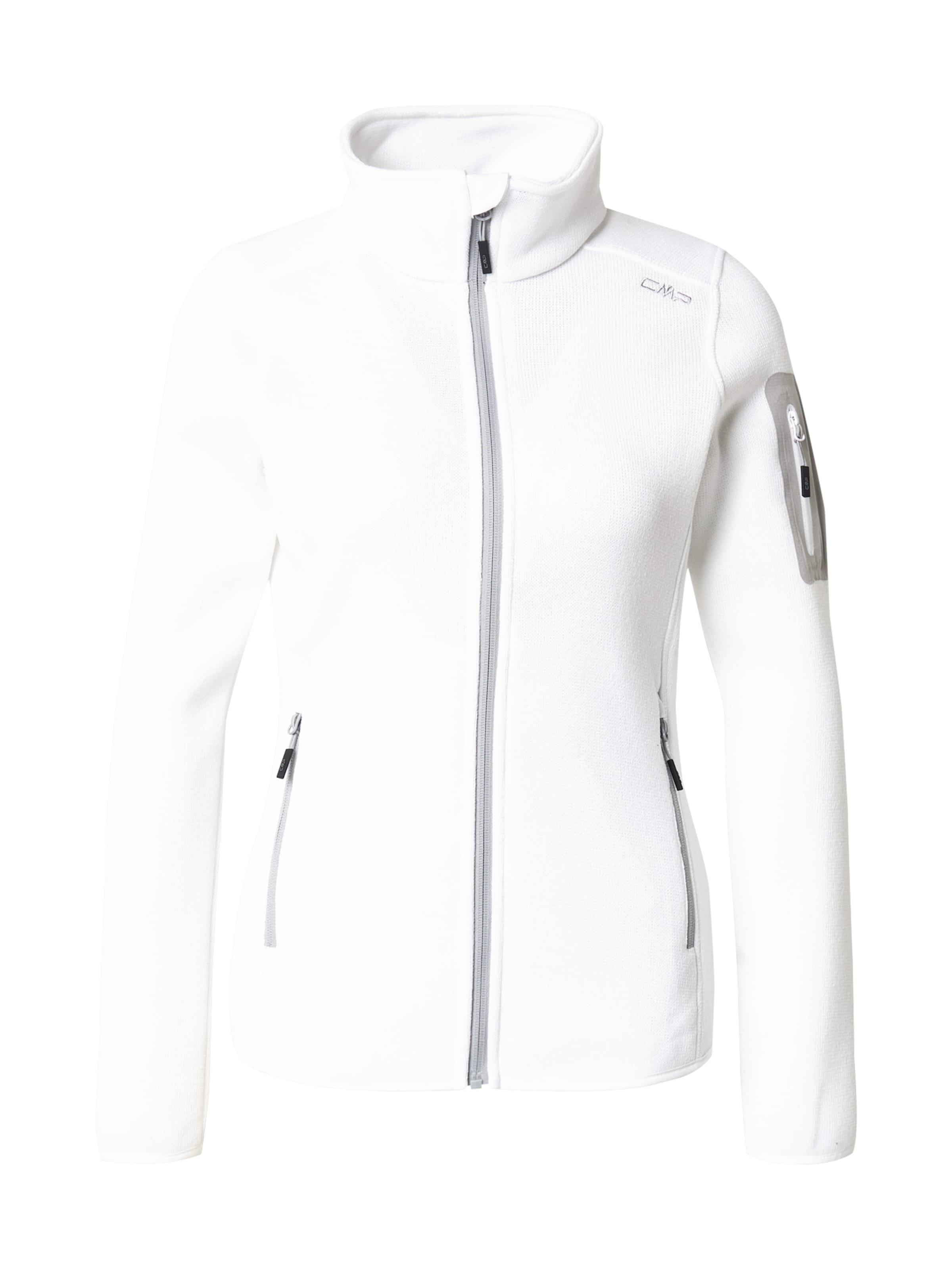 CMP - Chaqueta polar funcional en blanco: frente