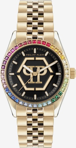 Montre à affichage analogique Philipp Plein en or : devant