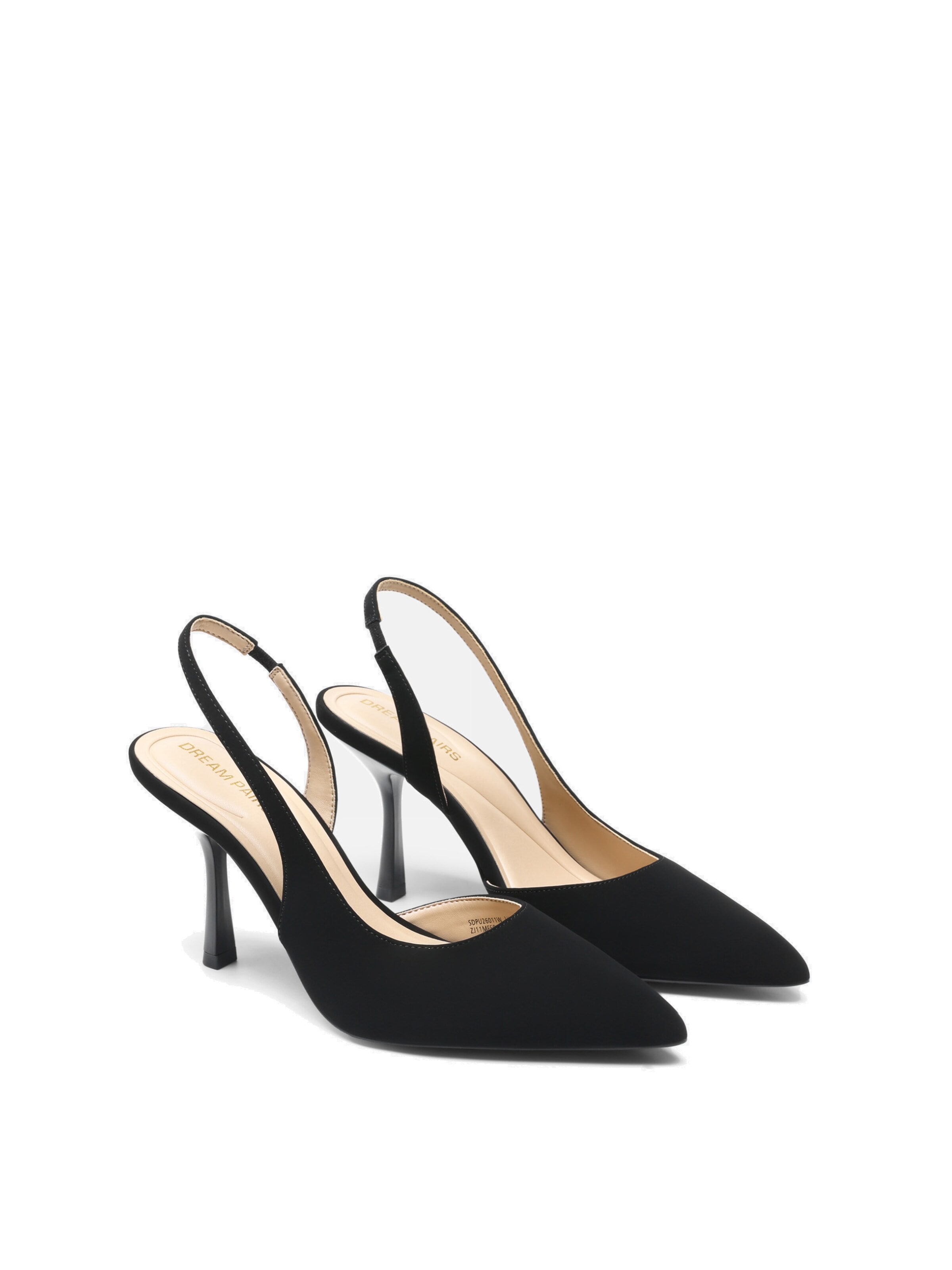 Décolleté 'Pumps Women's Slingback Pointed Toe Pump Heels' di Dream Pairs in nero