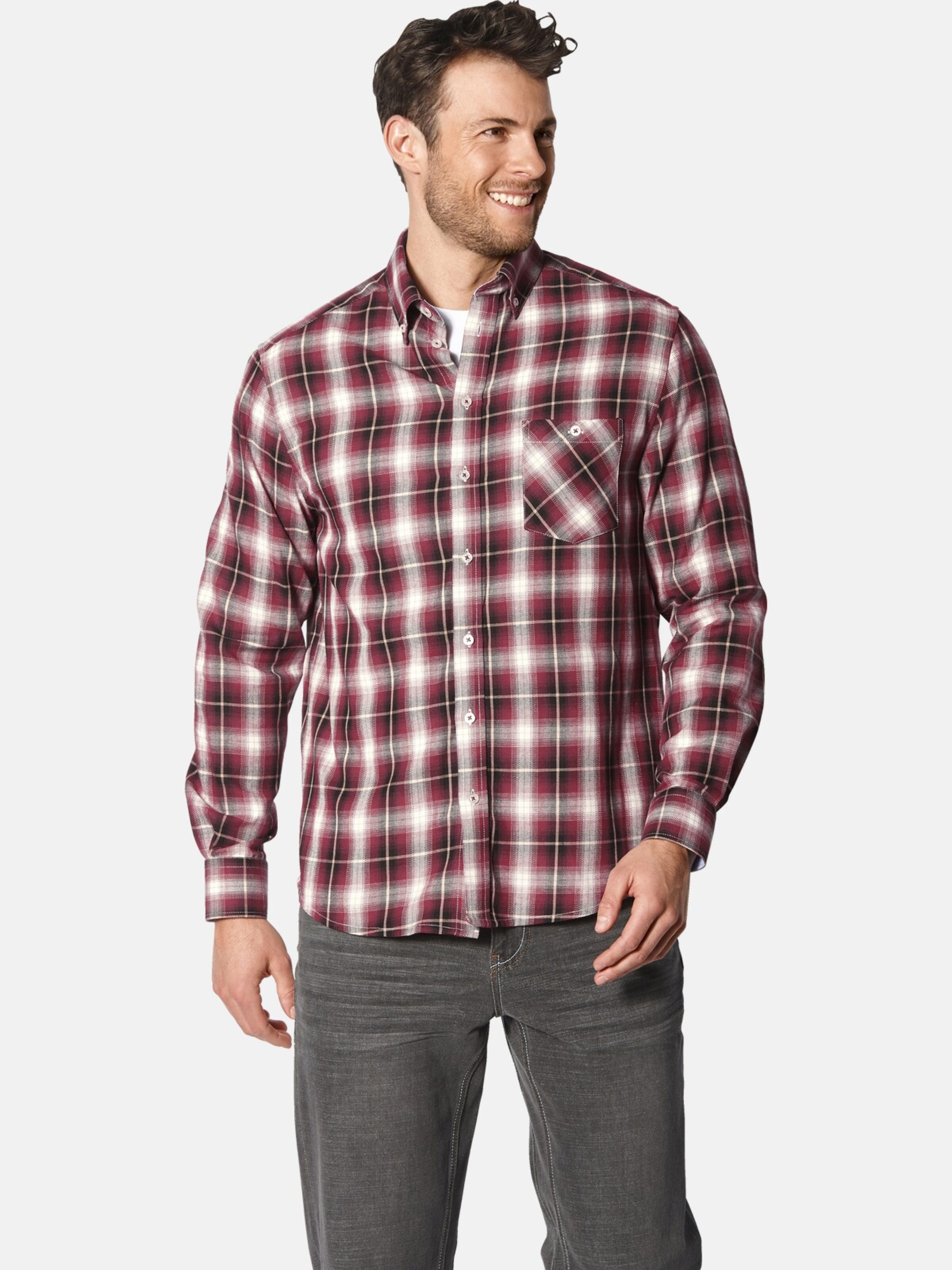 BABISTA Regular fit Button Up Shirt in Red: front