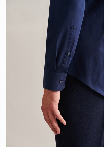 SEIDENSTICKER Slim Fit Hemd in Blau