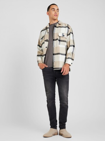 SELECTED HOMME Klasický střih Svetr 'SLHBerg' – hnědá