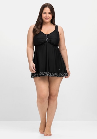 Top per tankini di SHEEGO in nero