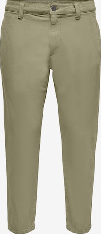 Only & Sons Chino Pants 'Avi' in Grey: front