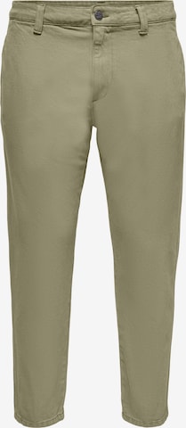 Only & Sons - Slimfit Pantalón chino 'Avi' en gris: frente