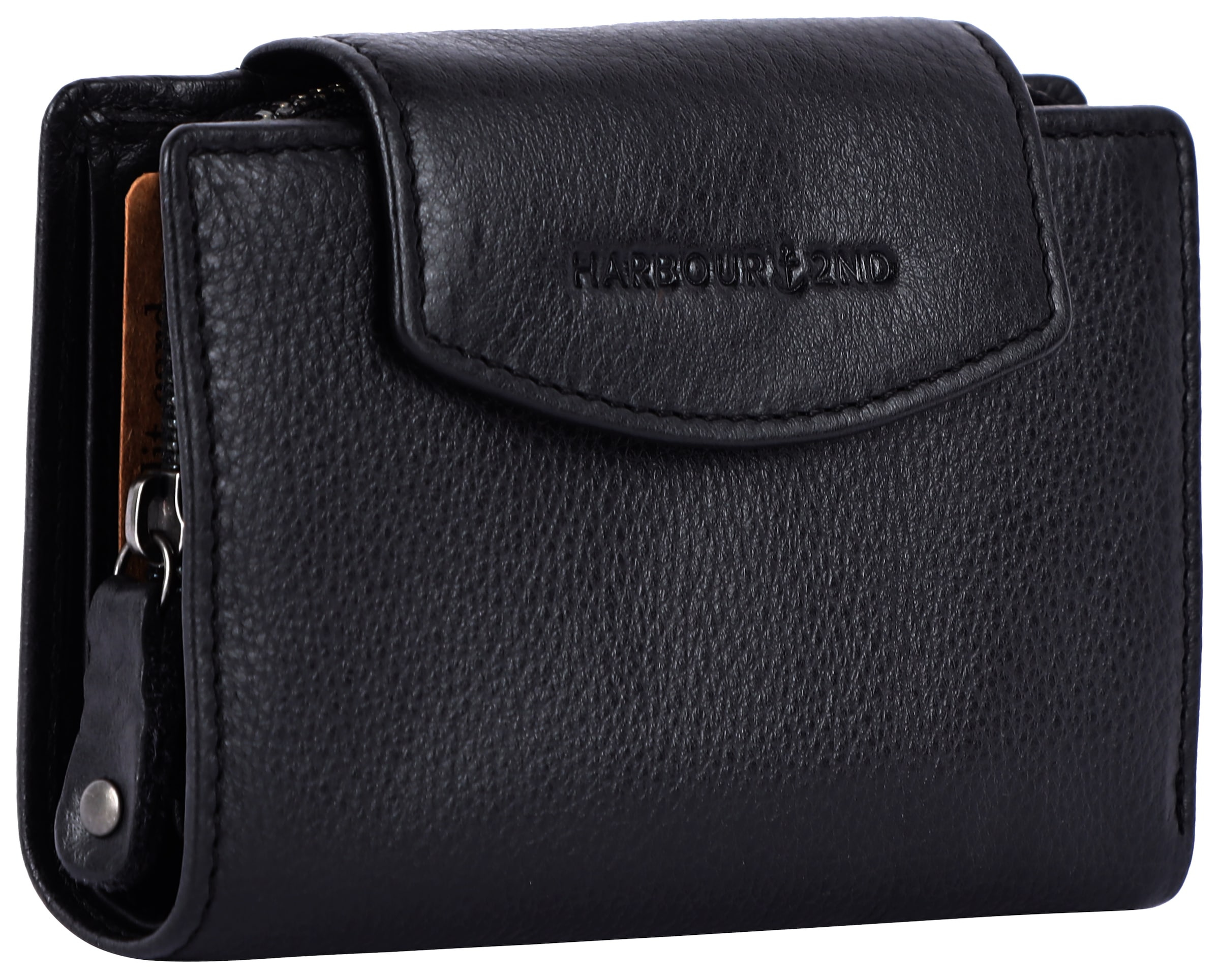 Harbour 2nd Wallet in Black: front