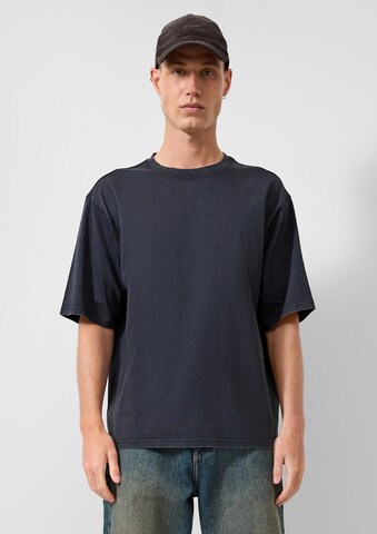 T-Shirt QS en bleu : devant