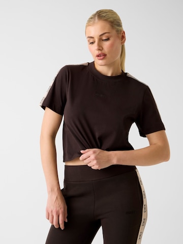 GUESS Performance Shirt 'BRITNEY' in Brown: front