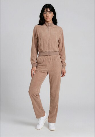 Regular Pantalon Karl Kani en marron : devant