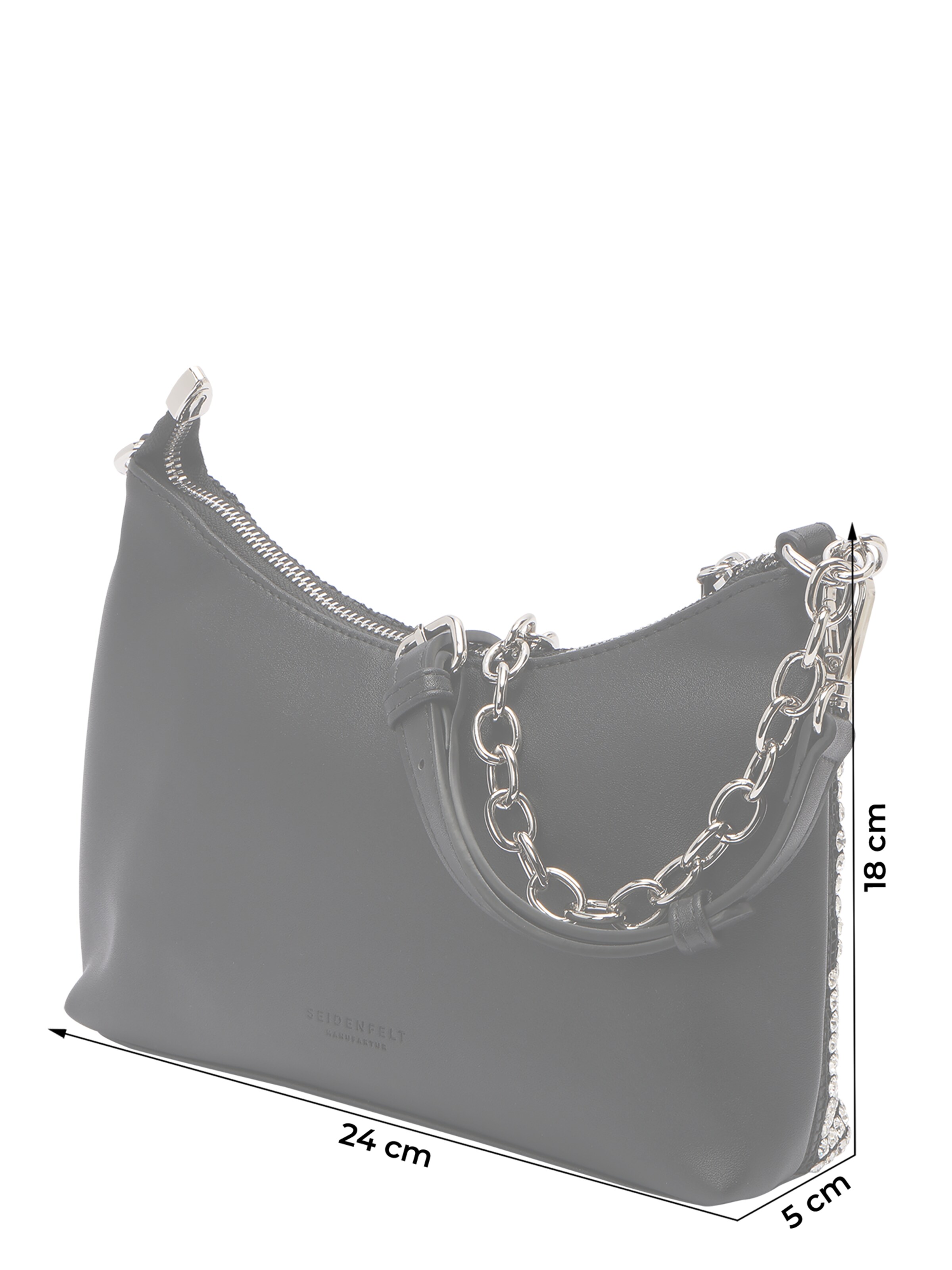 Seidenfelt Чанта за през рамо 'HERLEV' в черно