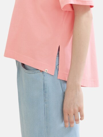 TOM TAILOR DENIM T-Shirt in Pink
