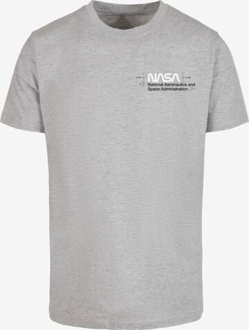 Merchcode T-Shirt 'NASA - Aeronautics' in Grau: predná strana