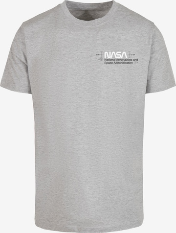 Merchcode T-Shirt 'NASA - Aeronautics' in Grau: predná strana