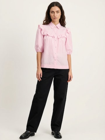Crās - Camisa ' Ellencras ' em rosa: frente