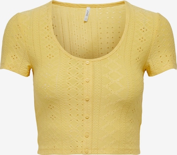 ONLY Μπλουζάκι 'Sandra' σε κίτρινο: μπροστά
