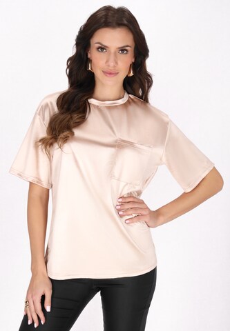 faina Shirt in Oranje: voorkant