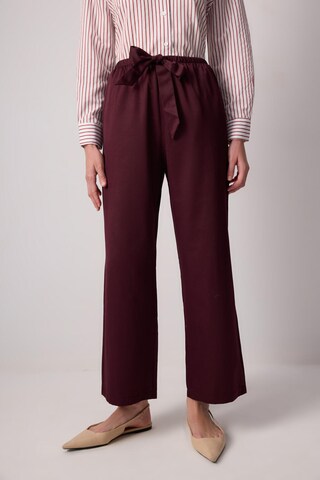 Wide Leg Pantalon Touche Prive en violet : devant