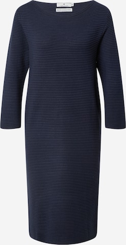 TOM TAILOR Knitted dress in Blue: front