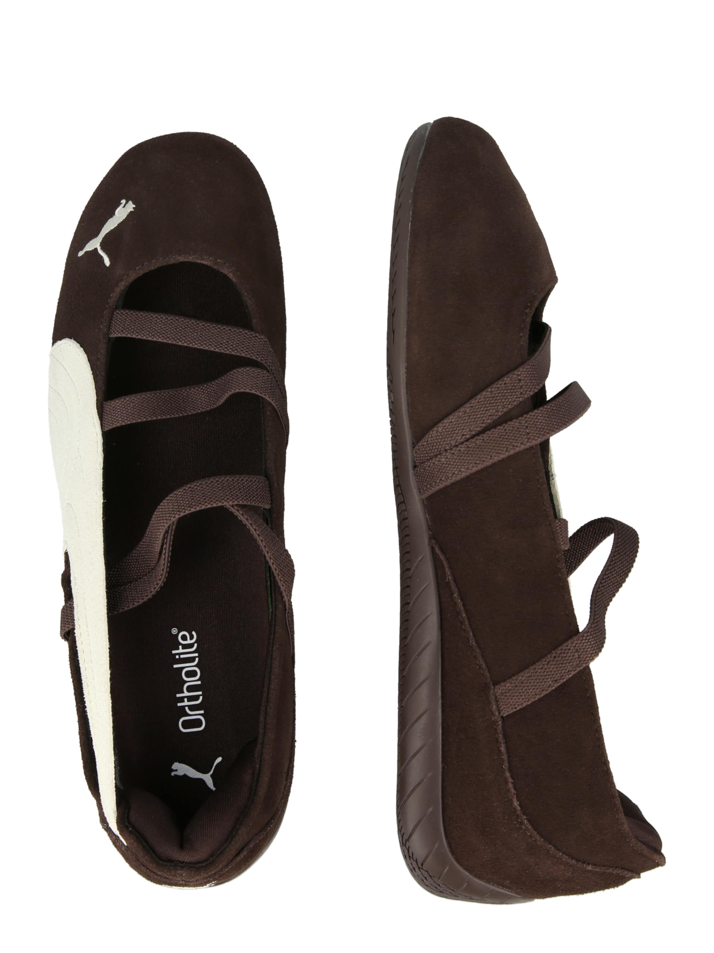 PUMA - Bailarinas con hebilla 'Speedcat' en marrón