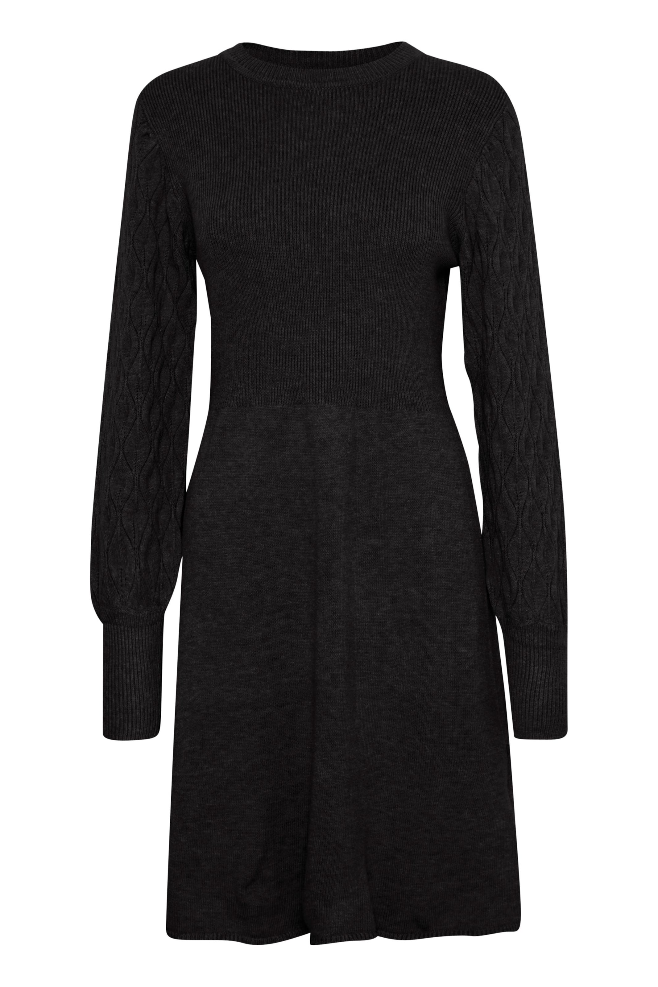 Robes en maille 'Nonina' b.young en noir : devant