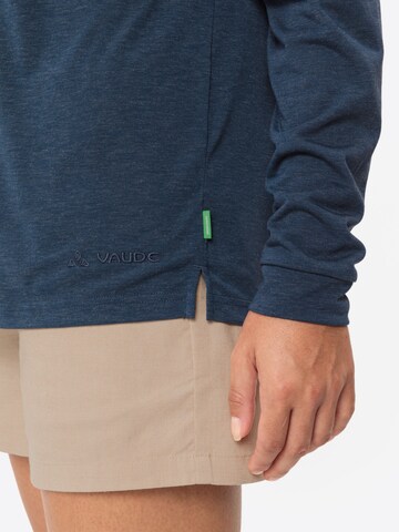 VAUDE Sweatshirt 'Mineo LS HO' in Blauw