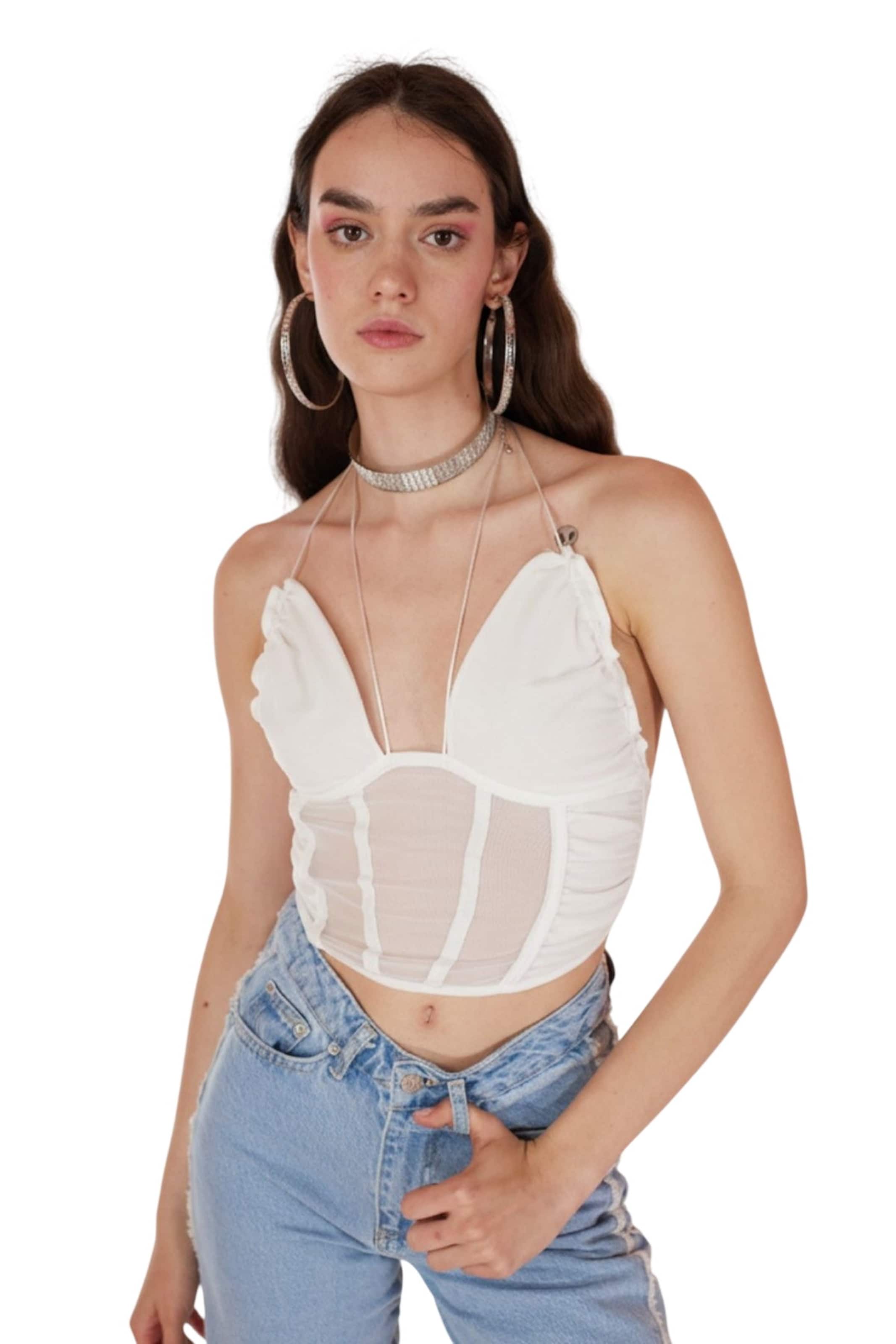 HOLLY LOLLY Top in Weiß: Vorderseite