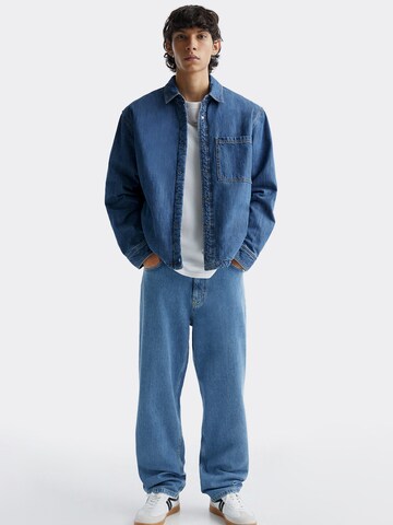Pull&Bear Štandardný strih Džínsy - Modrá