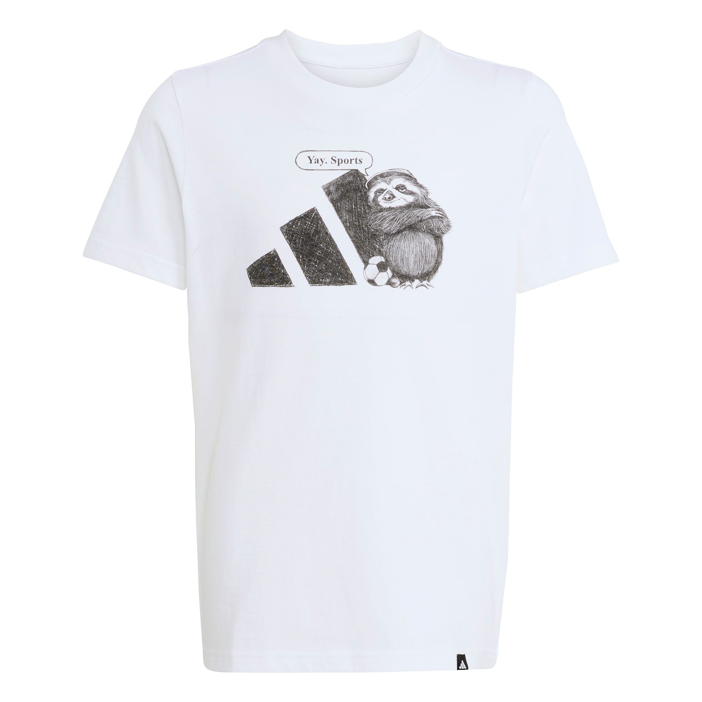 T-Shirt fonctionnel ADIDAS SPORTSWEAR en blanc : devant