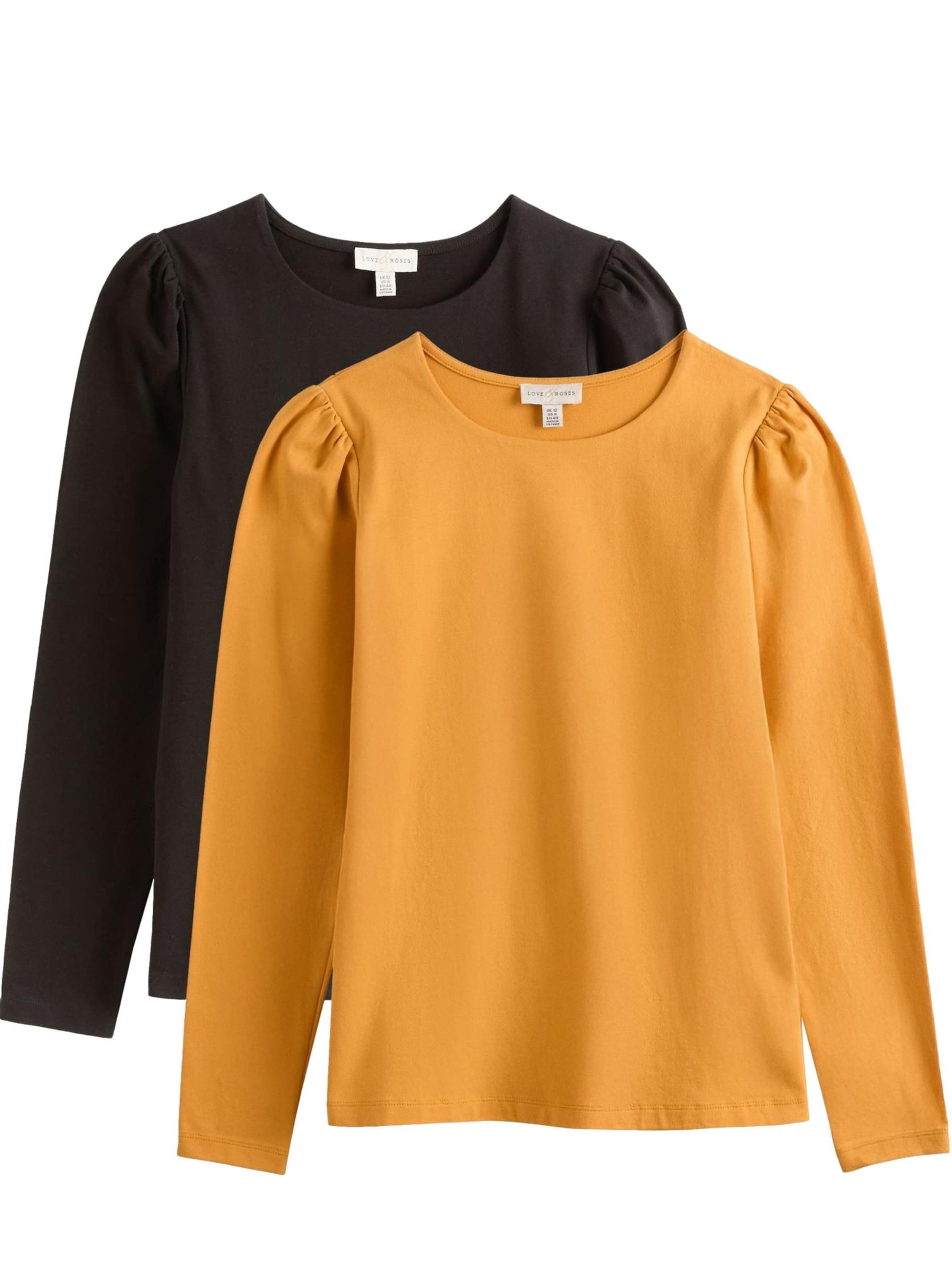 love & roses Majica u tamo žuta / crna, Pregled proizvoda