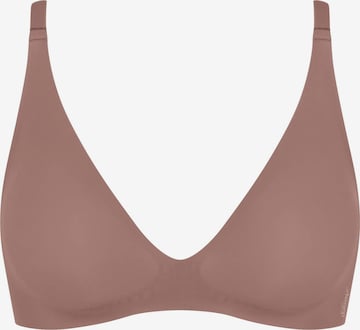 SLOGGI Podprsenka 'ZERO Feel 2.0 THE UP' – hnědá: přední strana