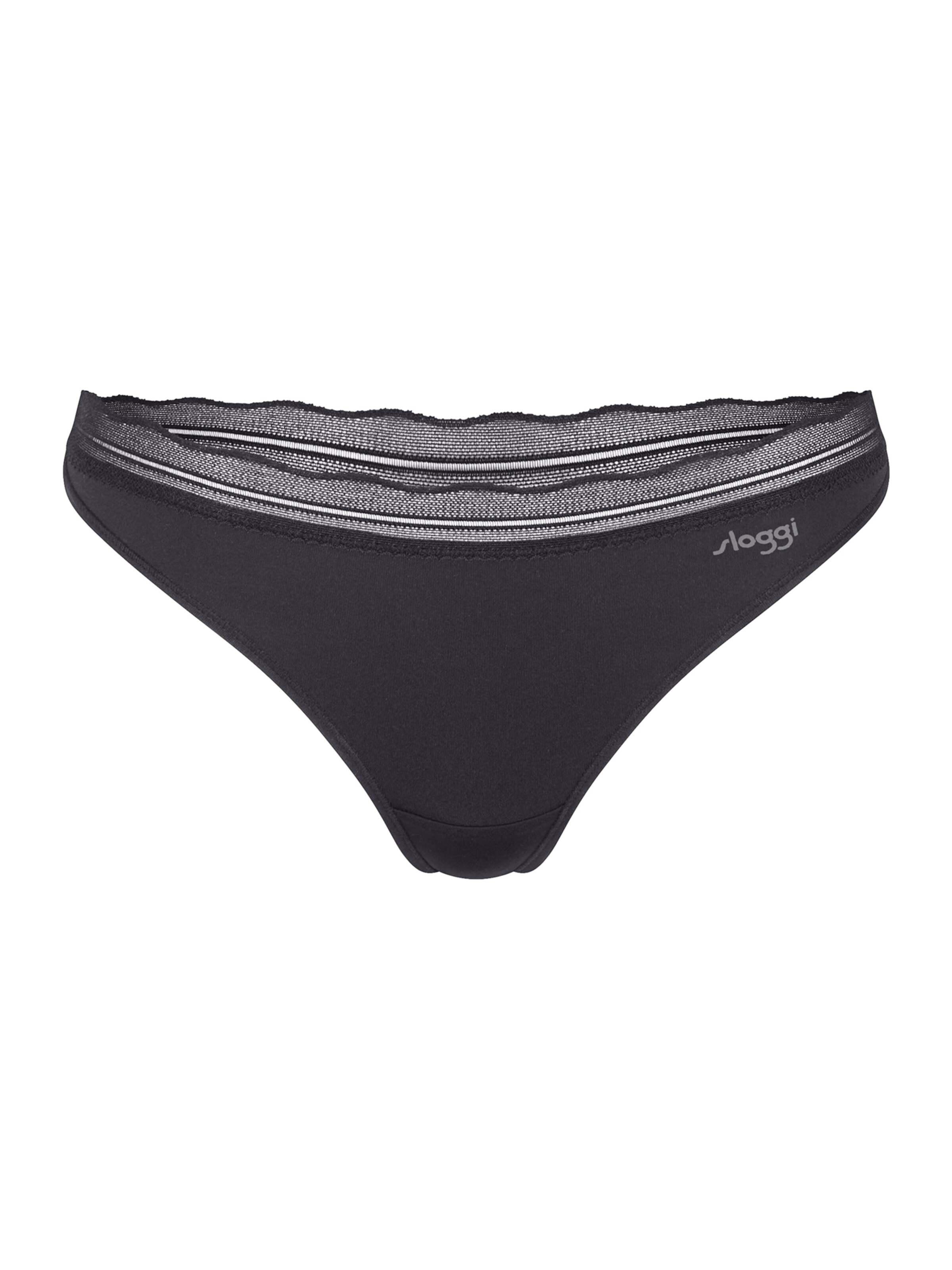 SLOGGI String ' Blue GO Blush ' in Black