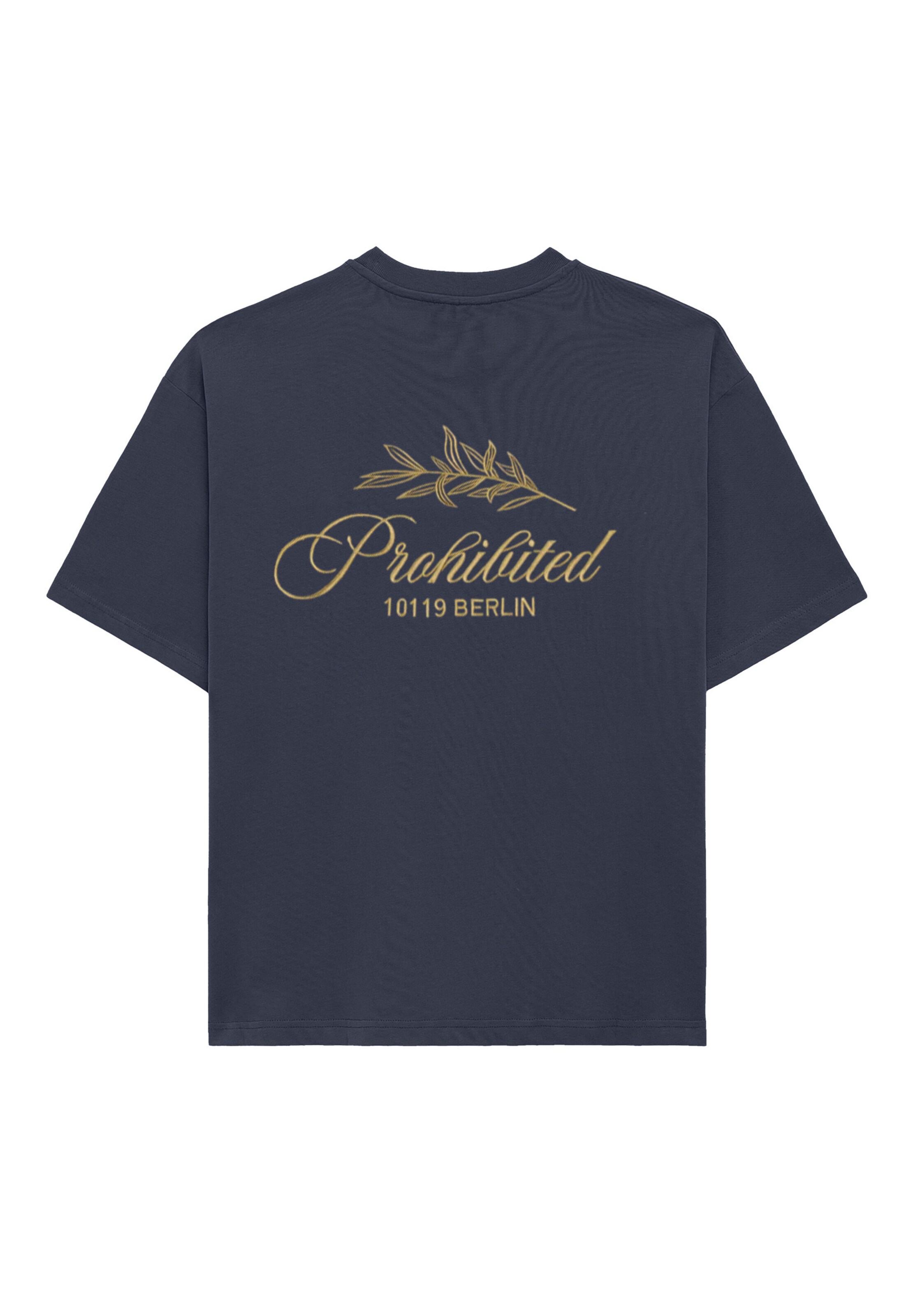 Prohibited - Camisa 'Leaf' em azul