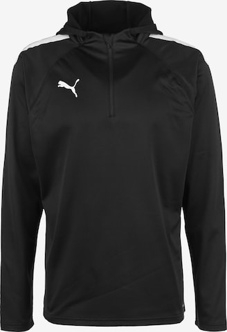 PUMA Athletic Sweatshirt in Black: front