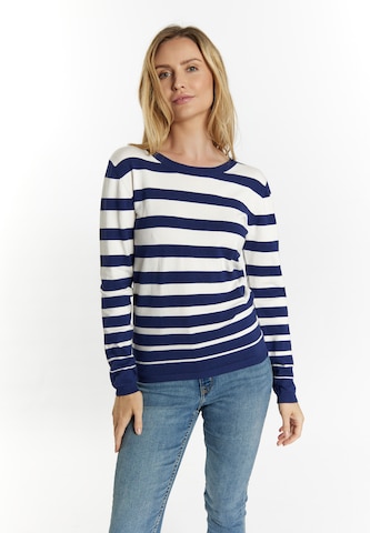 Pull-over 'Fenia' usha BLUE LABEL en bleu : devant