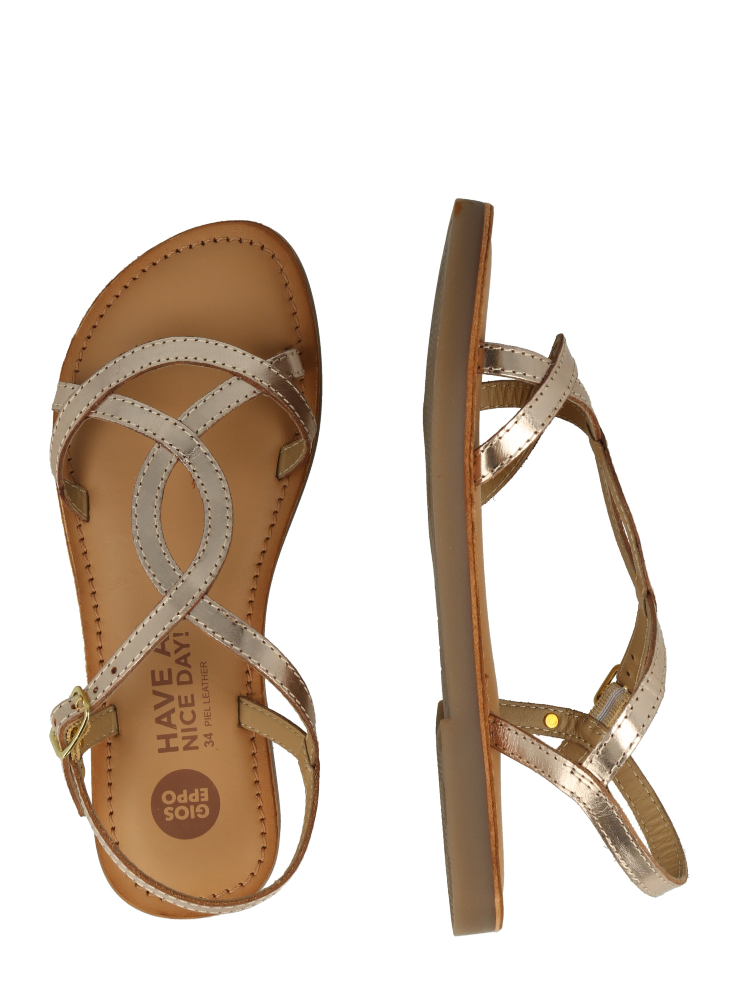 GIOSEPPO Sandały w kolorze złoty