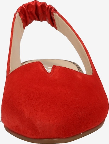 GABOR Ballet Flats with Strap in Red