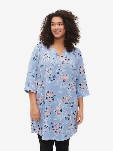 Zizzi Tunic 'CAANNI' in Blue: front